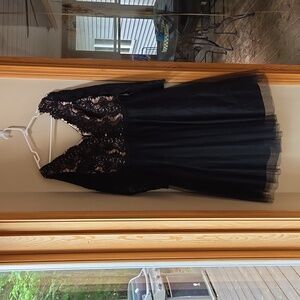 City Chic Tulle and Lace Dress